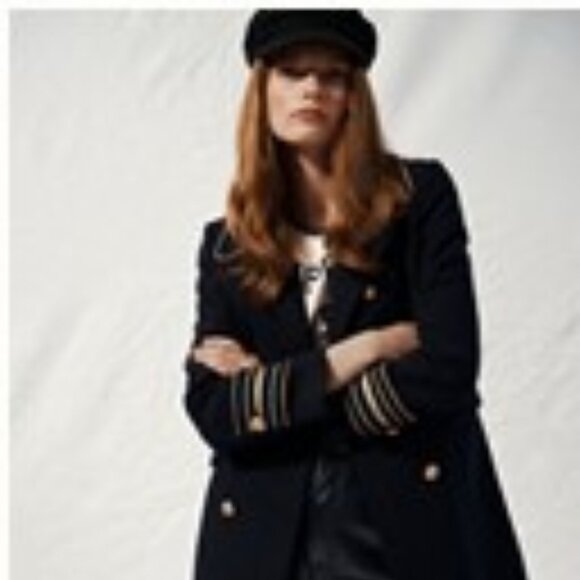 ANTHROPOLOGIE - Maeve Military Navy Peacoat BNWT - SIZE M - Picture 8 of 12